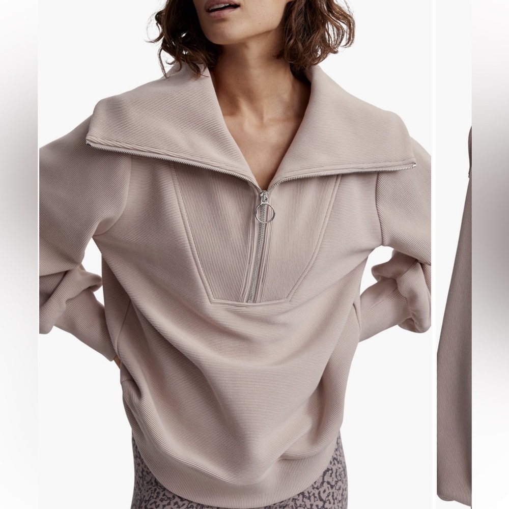 Varley: Vine Ottoman Half Zip Pullover. Size S